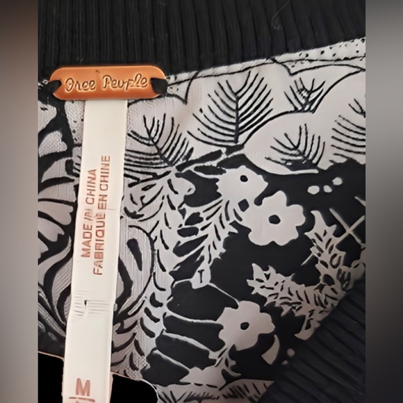 🌺Free People Mixed Media Floral Print Bomber Jacket🌸🌺 - Picture 11 of 16